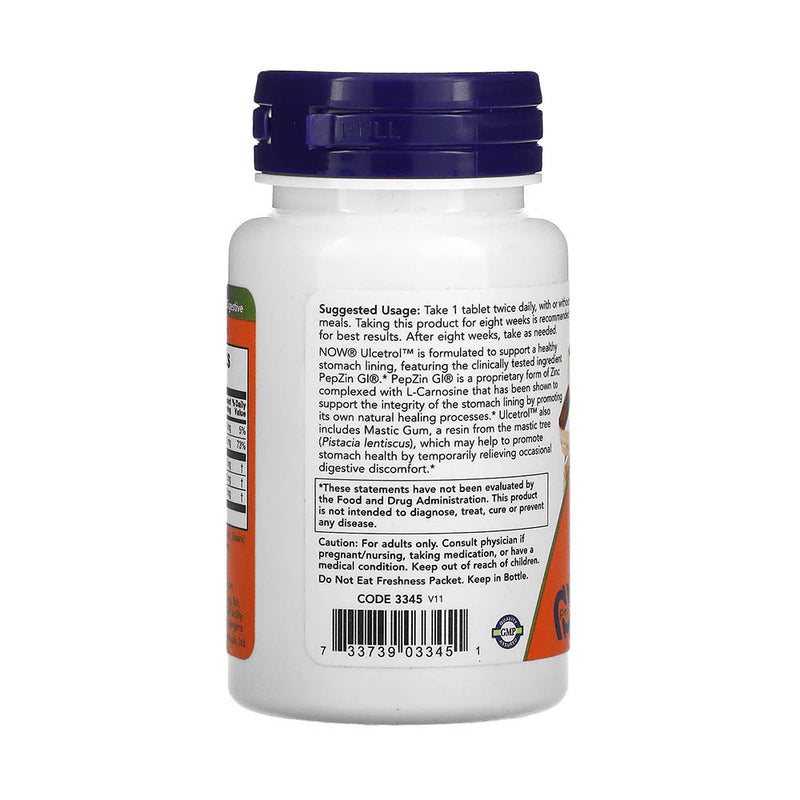 Încărcați imaginea în vizualizatorul Galerie, Ulcetrol With PepZin GI & Mastic Gum, Now Foods, 60 tablete