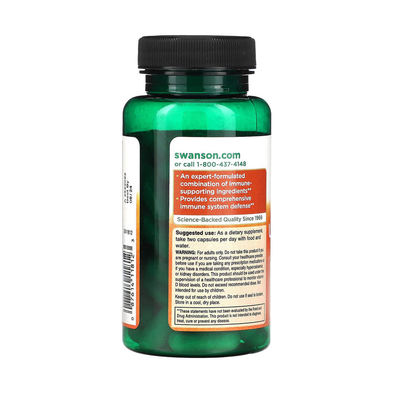 Încărcați imaginea în vizualizatorul Galerie, Ultimate Immune Defense with C, D, Zinc & Elderberry, Swanson, 60 capsule SW1812