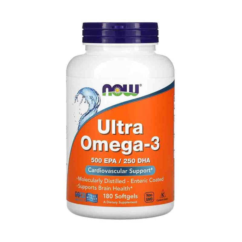 Încărcați imaginea în vizualizatorul Galerie, Ultra Omega-3, 500mg EPA / 250mg DHA, Now Foods, 90 softgels