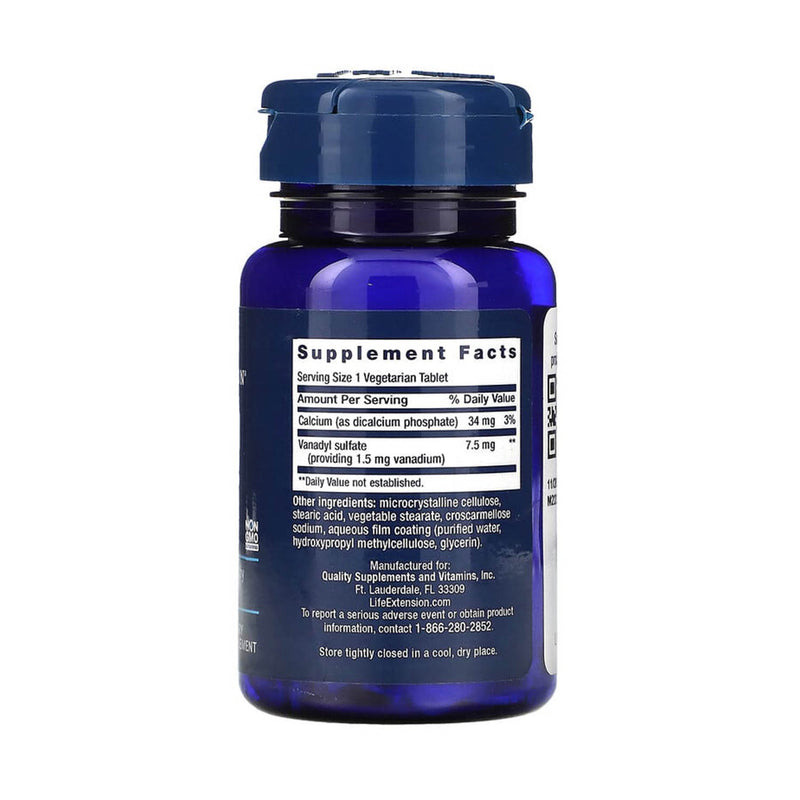 Încărcați imaginea în vizualizatorul Galerie, Vanadyl Sulfate (Vanadium), 7.5 mg, Life Extension, 100 tablete