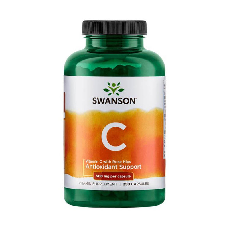 Încărcați imaginea în vizualizatorul Galerie, Vitamin C 1000mg with Rose Hips, Swanson, 90 capsule SW1054