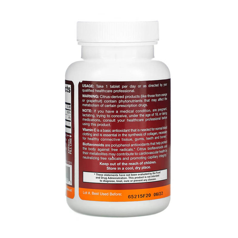 Încărcați imaginea în vizualizatorul Galerie, Vitamin C (Buffered) + Citrus Bioflavonoids, Jarrow Formulas, 100 tablete