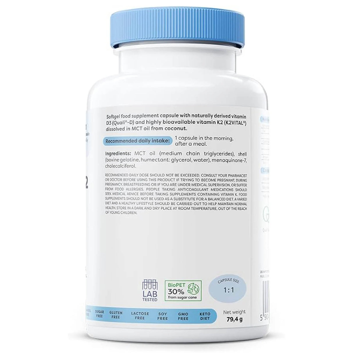 Vitamin D3 + K2, 4000 IU / 150 mcg, Osavi, 120 softgels
