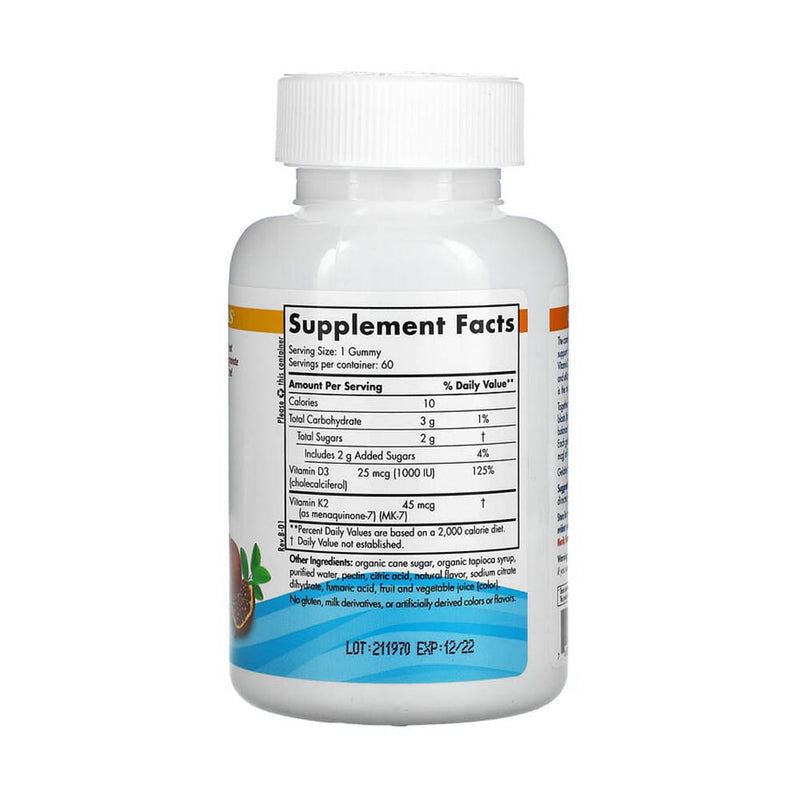 Încărcați imaginea în vizualizatorul Galerie, Vitamin D3 + K2 Gummies, Nordic Naturals, 60 jeleuri