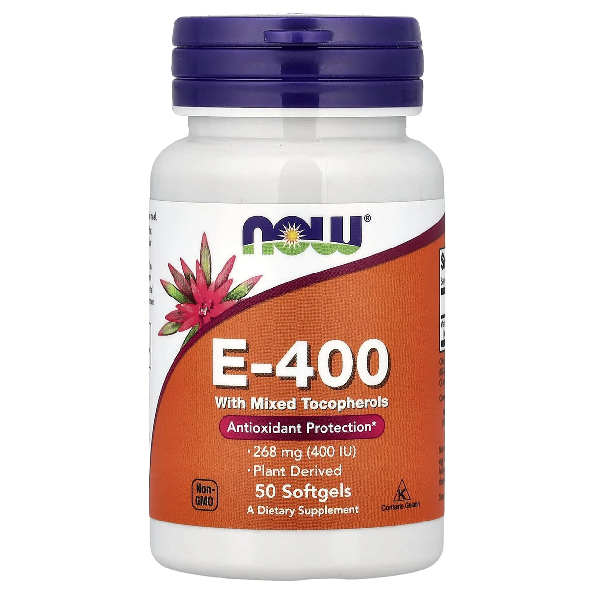 Vitamin E-400 (Mixed Tocopherols) 268 mg, Now Foods, 50 softgels