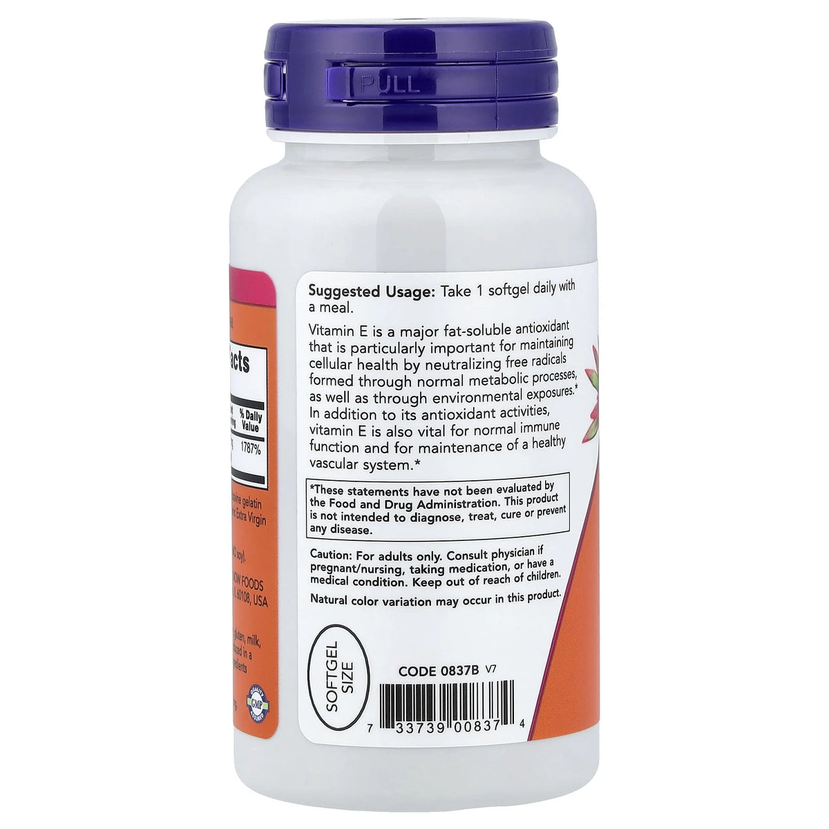 Vitamin E-400 (Tocoferil Acetat), Now Foods, 100 softgels