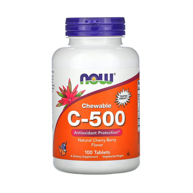 Încărcați imaginea în vizualizatorul Galerie, Vitamina C-500 with Rose Hips, Now Foods, 100 tablete
