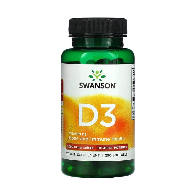 Încărcați imaginea în vizualizatorul Galerie, Vitamina D-3 2000 IU, Swanson, 250 capsule SW1210
