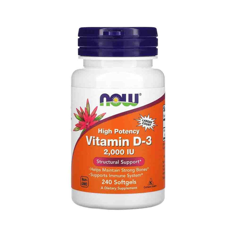 Încărcați imaginea în vizualizatorul Galerie, Vitamina D3, 2000 IU, Now Foods, 120 softgels