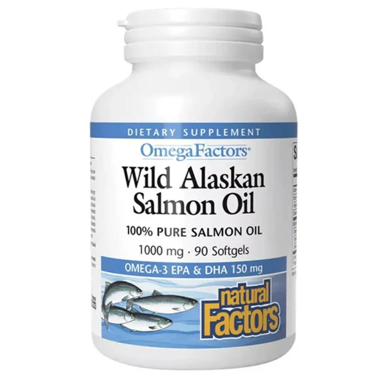 Wild Alaskan Salmon Oil, Natural Factors, 90 softgels