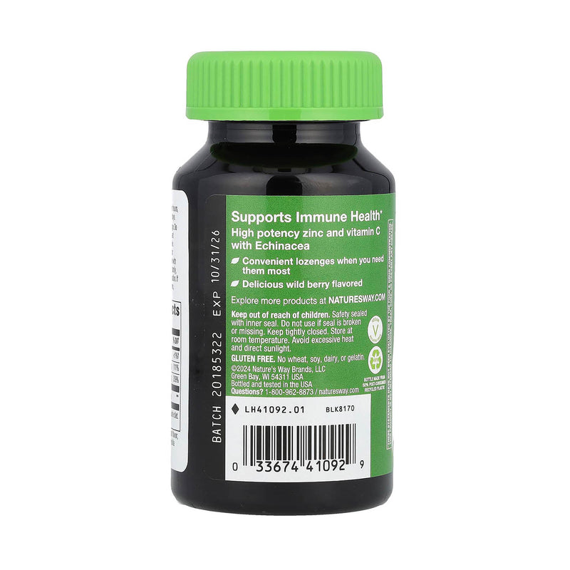 Încărcați imaginea în vizualizatorul Galerie, Zinc Lozenges, Wild Berry, Nature's Way, 60 drajeuri