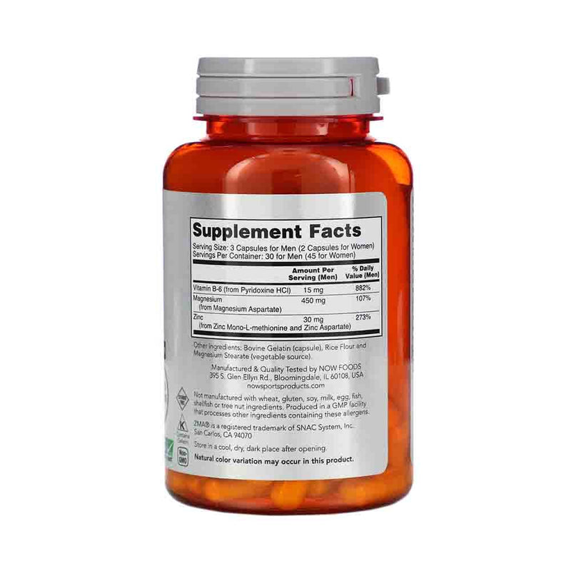 Încărcați imaginea în vizualizatorul Galerie, ZMA Sports Recovery (Zinc Magneziu B6) Now Foods, 90 capsule
