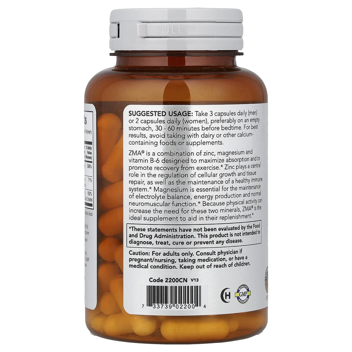 ZMA Sports Recovery (Zinc Magneziu B6) Now Foods, 90 capsule