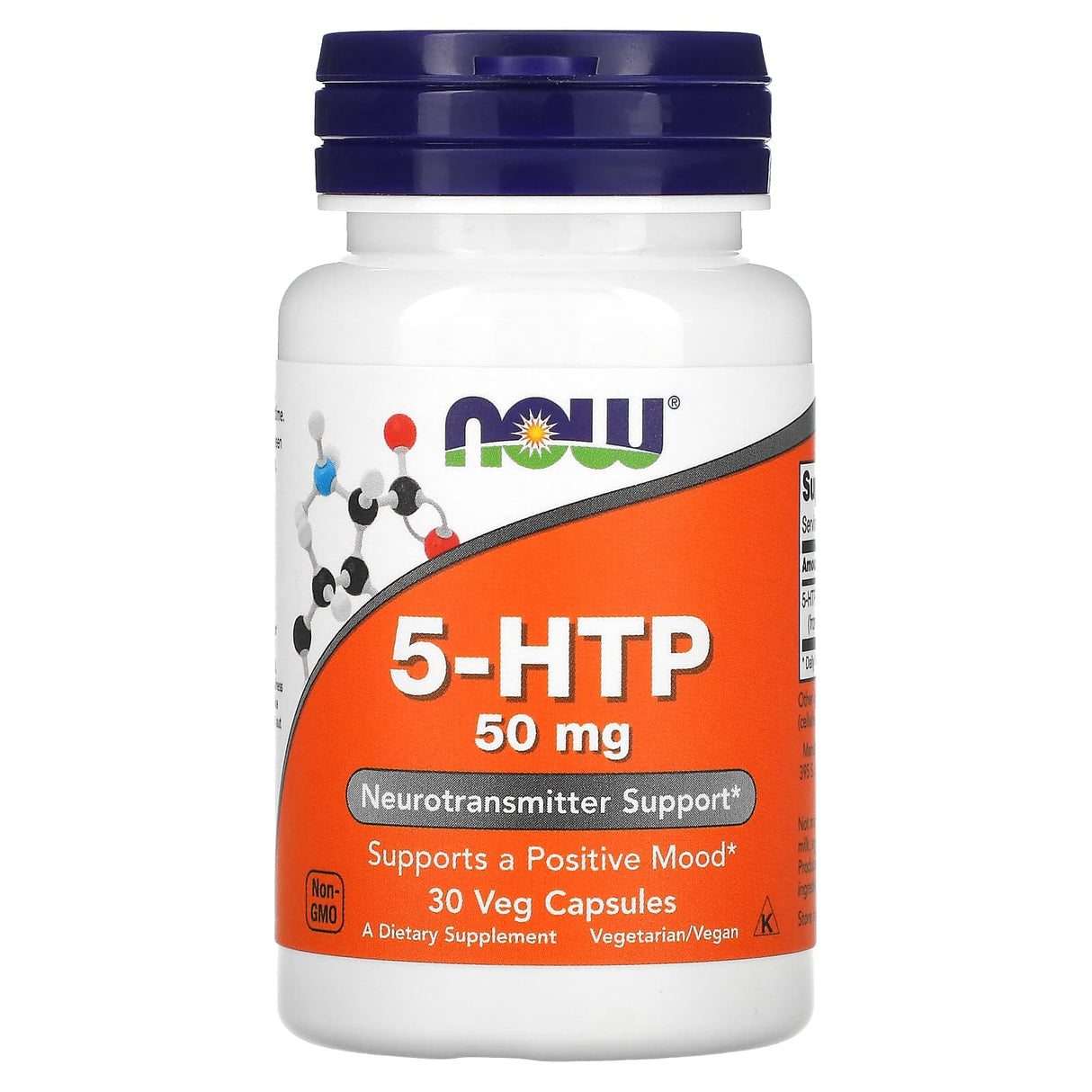 5-HTP, (Precursor Serotonina) , 50 mg ,Now Foods, 30 capsule