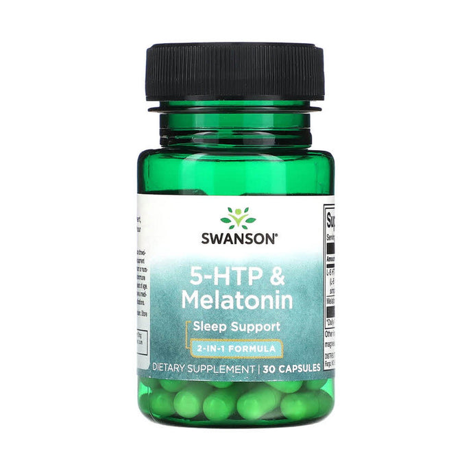 5-HTP & Melatonin (Sleep Support), Swanson, 30 capsule SWU764