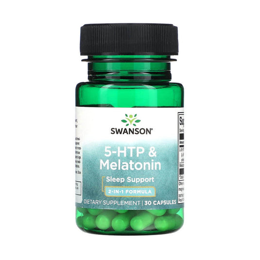 5-HTP & Melatonin (Sleep Support), Swanson, 30 capsule SWU764