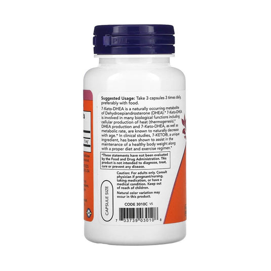 7-KETO (DHEA), 25 mg, Now Foods, 90 capsule