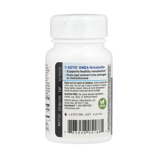 7-KETO®, DHEA Metabolite, 25 mg, Nature's Way, 60 capsule