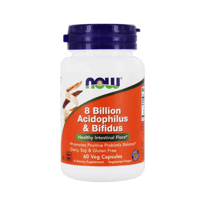 8 Billion Acidophilus & Bifidus, Now Foods, 60 capsule