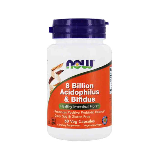 8 Billion Acidophilus & Bifidus, Now Foods, 60 capsule