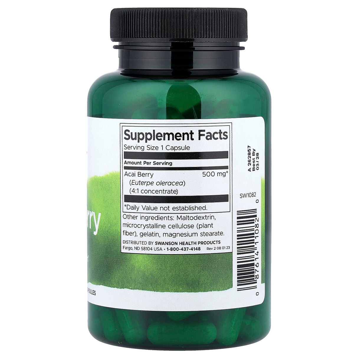 Acai Berry (Antioxidant), 500 mg, Swanson, 120 capsule SW1082