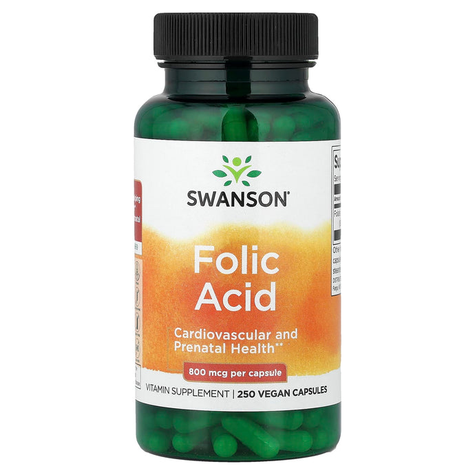 Acid Folic (Vitamina B9), 800mcg, Swanson, 250 capsule SW035