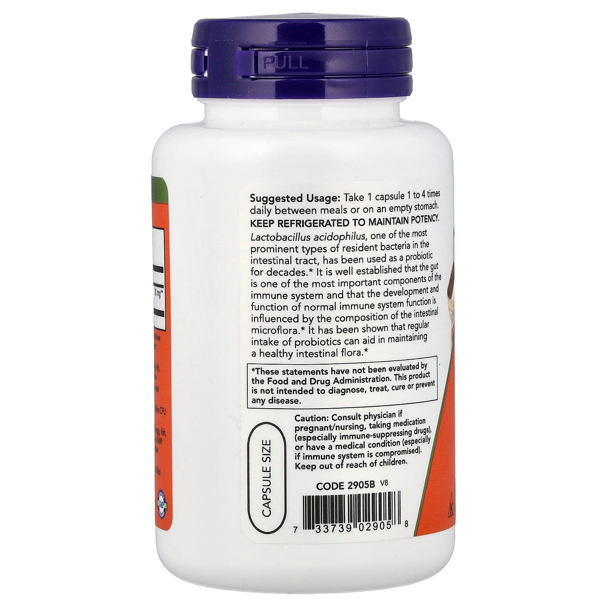 Acidophilus Two Billion, Now Foods, 100 capsule