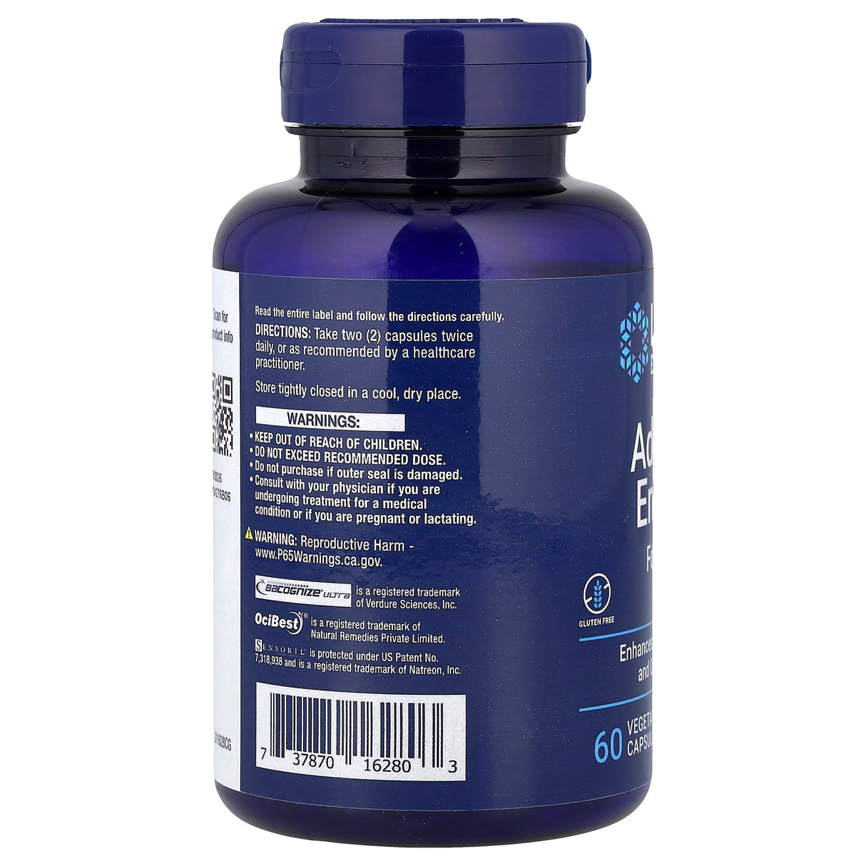 Adrenal Energy Formula, Life Extension, 60 capsule