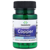 Albion Chelated Copper (Cupru), 2mg, Swanson, 60 capsule SWU468