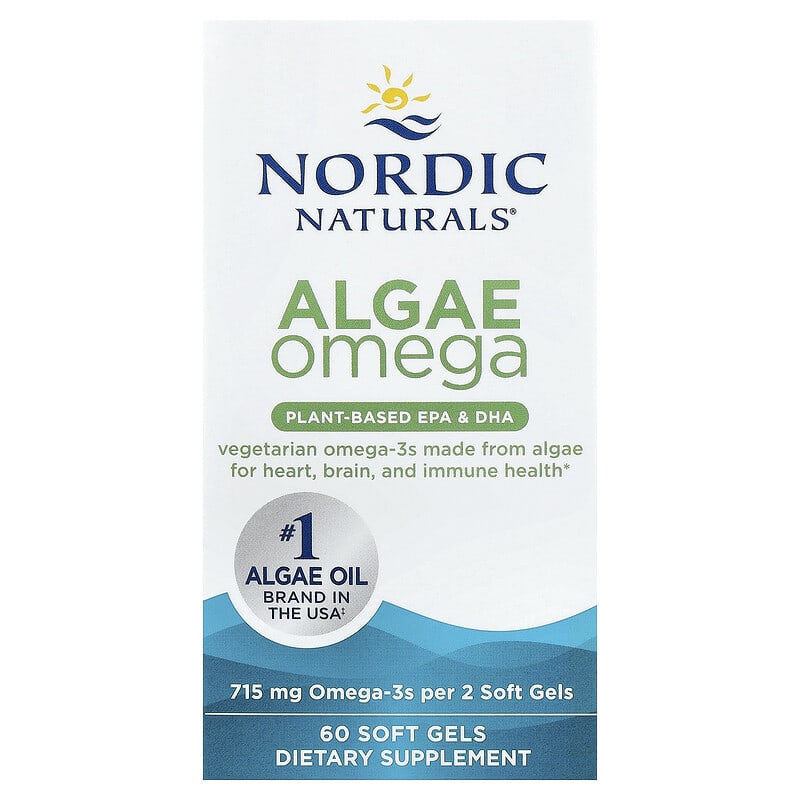 Algae Omega-3 Vegan, Nordic Naturals, 60 softgels