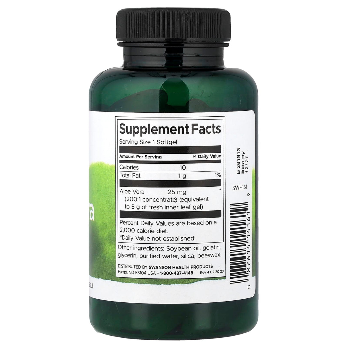 Aloe Vera, 25 mg, Swanson, 100 softgels SWH161