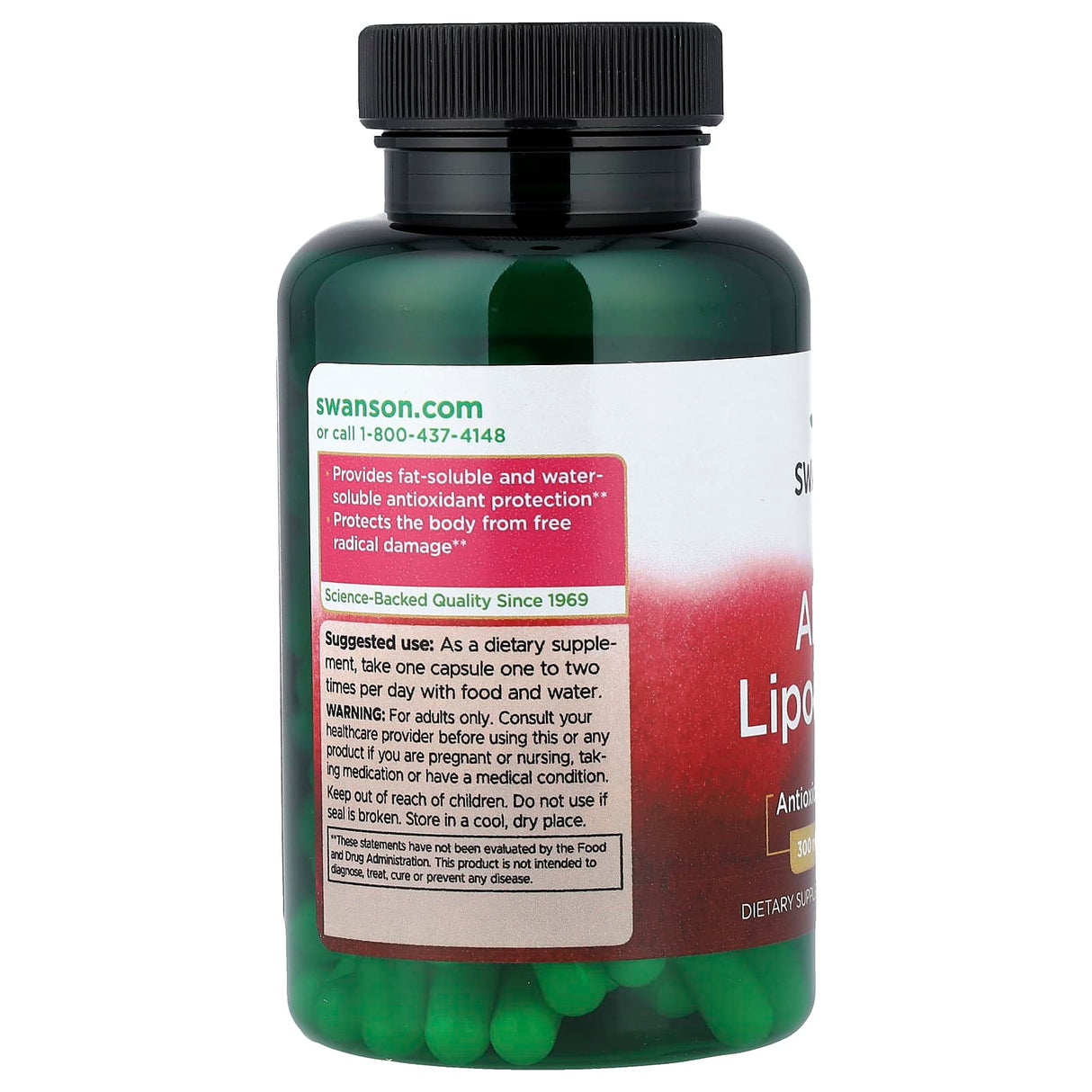 Alpha Lipoic Acid (ALA), 300mg, Swanson, 120 capsule SWU190