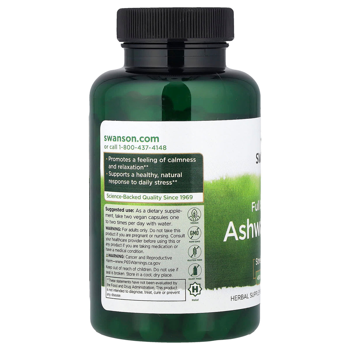 Ashwagandha Root, 450mg, Swanson, 100 capsule SW957