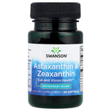 Astaxanthin Zeaxanthin, (Antioxidant), Swanson, 60 softgels SWU925