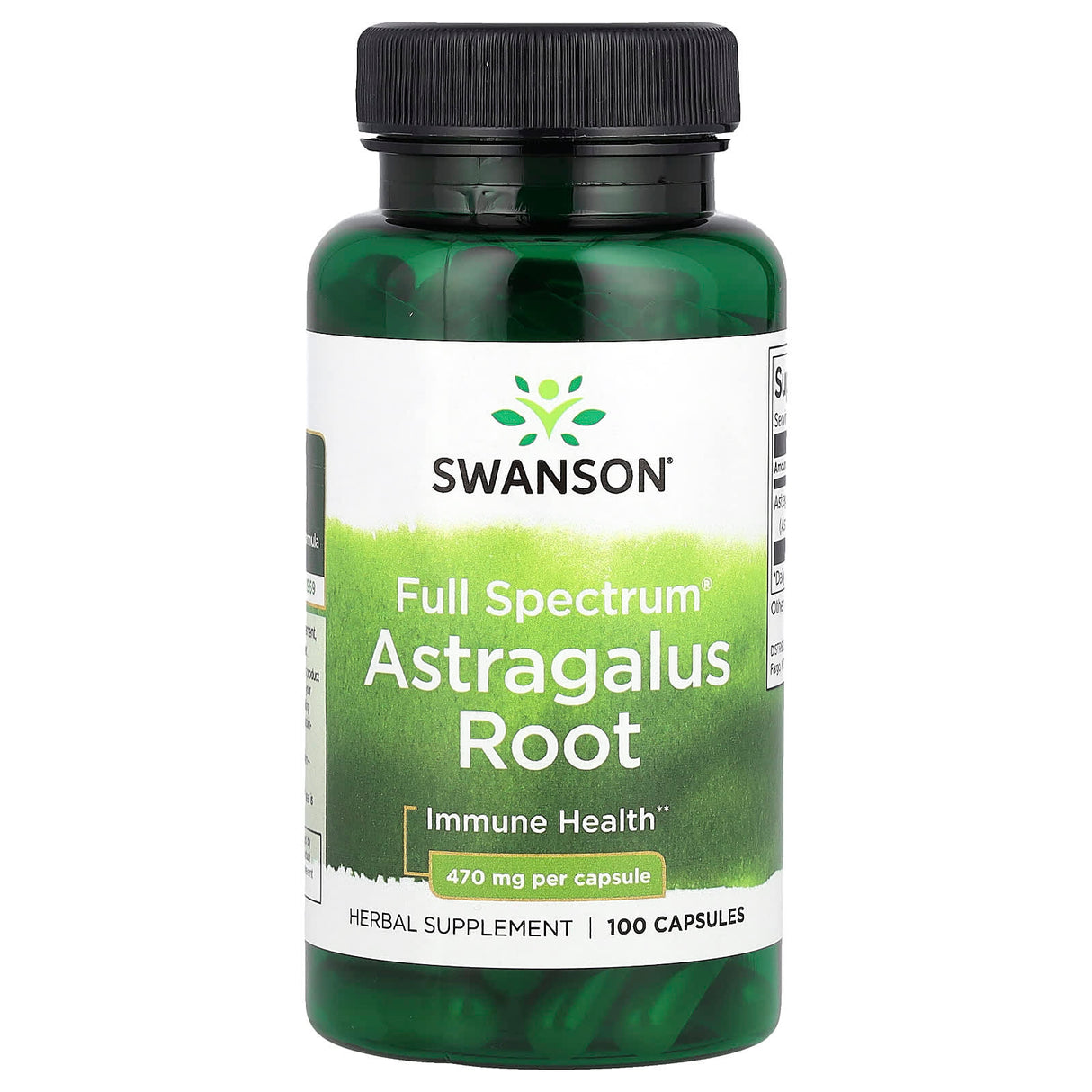 Astragalus Root Full Spectrum, 470 mg, Swanson, 100 capsule SW504