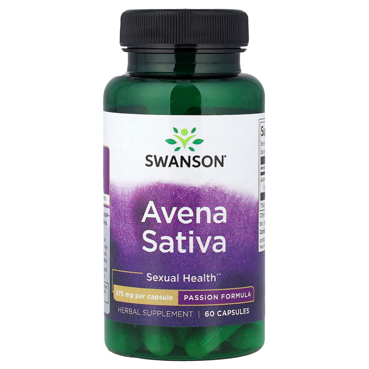 Avena Sativa Extract, 575 mg, Swanson, 60 capsule SWP022