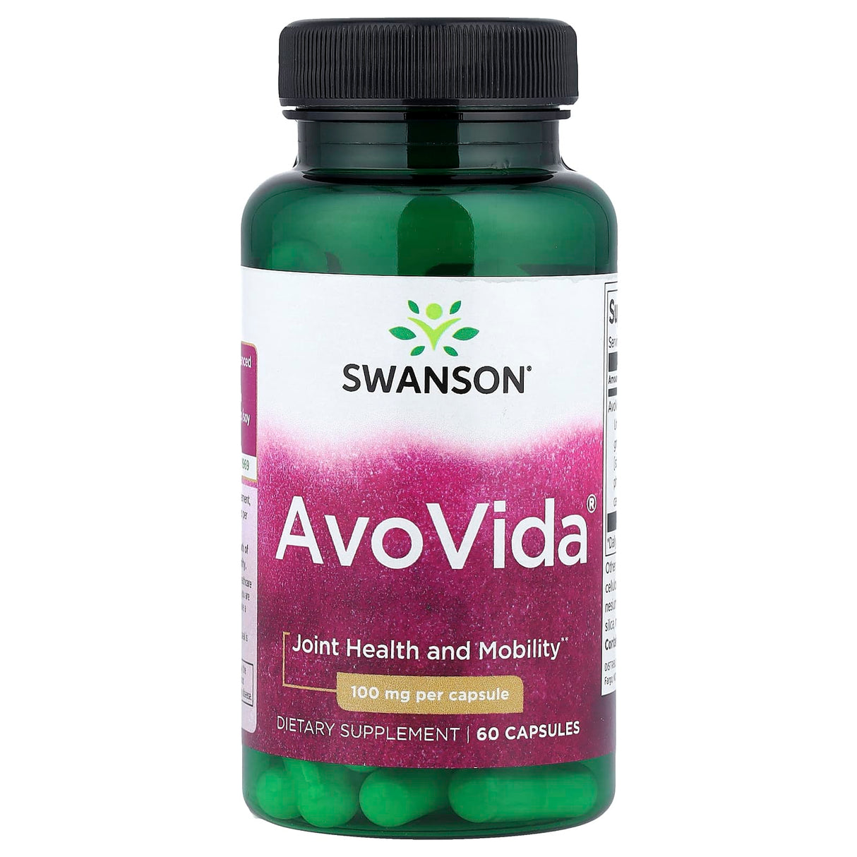 AvoVida Fitosteroli (Avocado/Soia), 100 mg, Swanson, 60 capsule SWU194