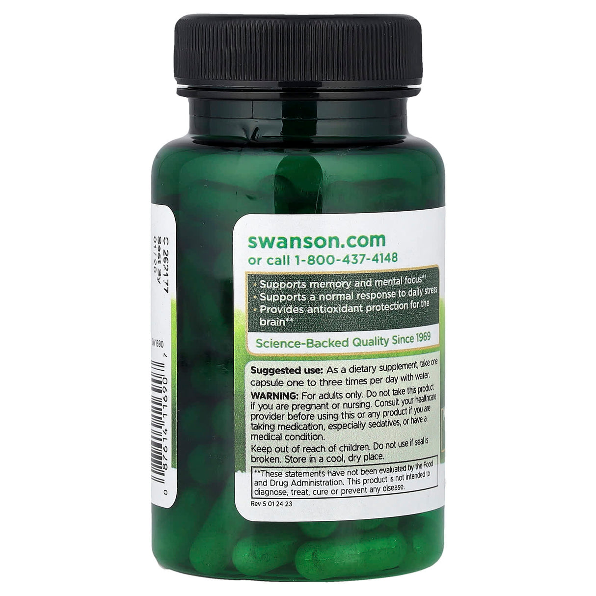 Bacopa Monnieri Extract, Swanson, 90 capsule SW1690