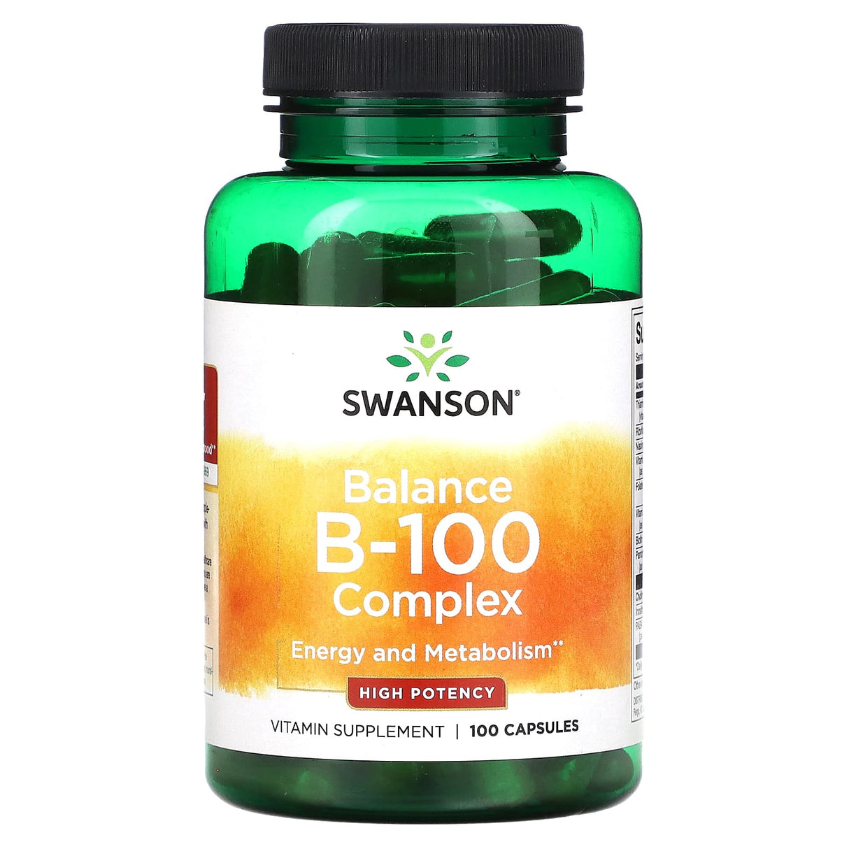 Balance B-100 (Complex Vitamina B), Swanson, 100 capsule SW055