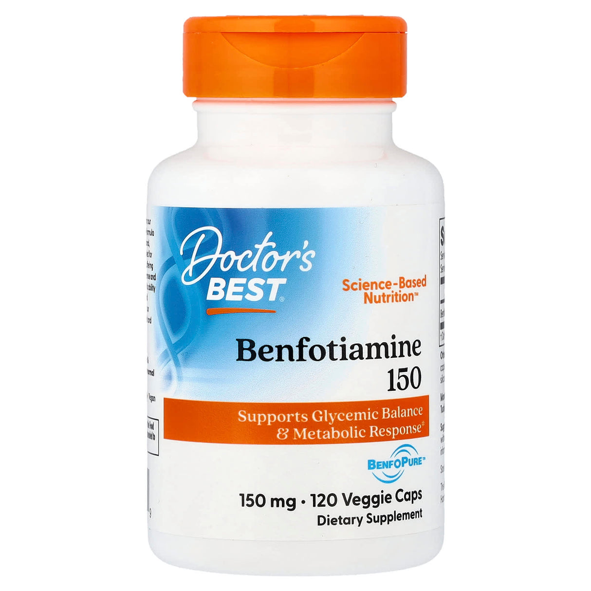 Benfotiamine 150 with BenfoPure™, 150 mg, Doctor's Best, 120 capsule