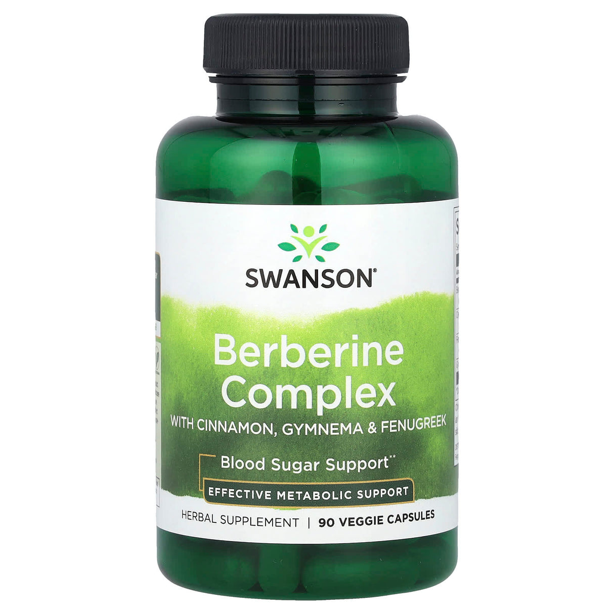Berberine Complex with Cinnamon, Gymnema & Fenugreek, Swanson, 90 capsule SW1629