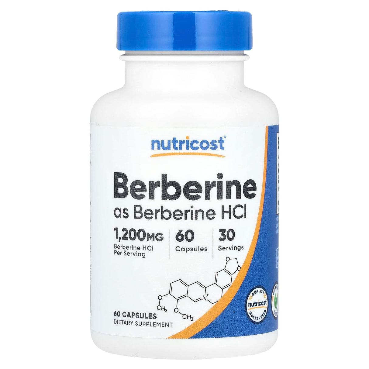 Berberine HCI, 600 mg, Nutricost, 60 capsule