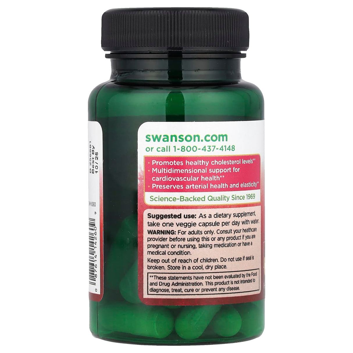 Bergamot Extract with BERGAVIT, 500mg, Swanson, 30 capsule SWH260