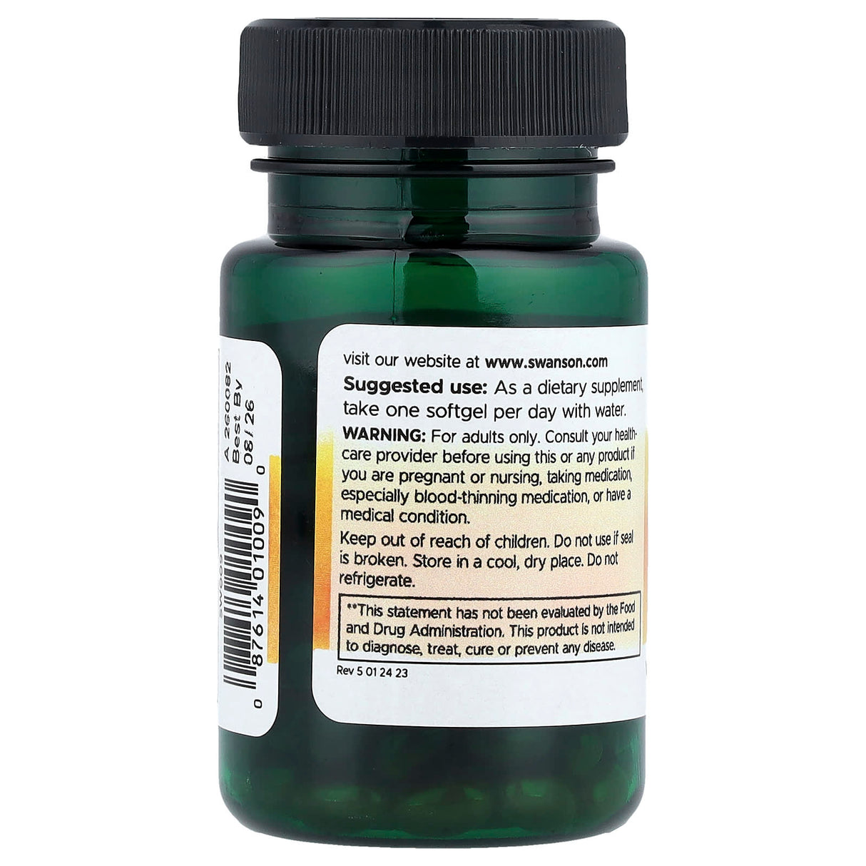 Beta Carotene (Vitamin A) 10.000 IU, Swanson, 100 softgels SW009