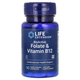 BioActive, Folate & Vitamin B12, Life Extension, 90 capsule