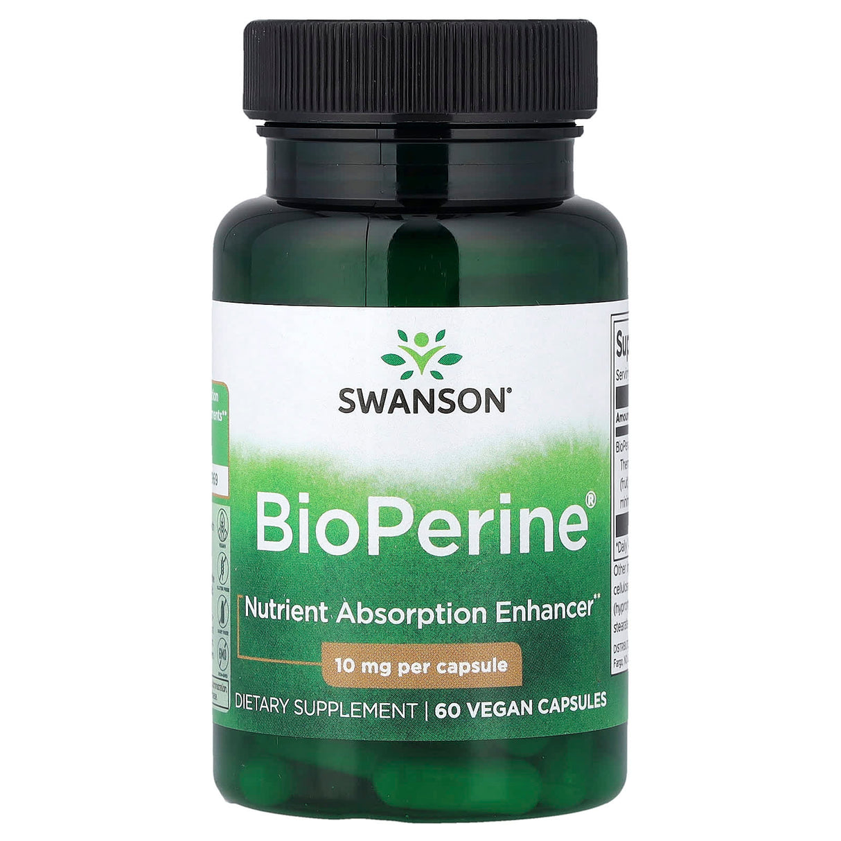 BioPerine (Extract de Piper Negru), 10mg, Swanson, 60 capsule SWU308