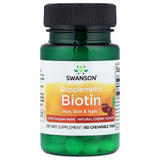 Biotin Sublingual (Vitamina B7) 5000 mcg, Swanson, 60 drajeuri SW1546