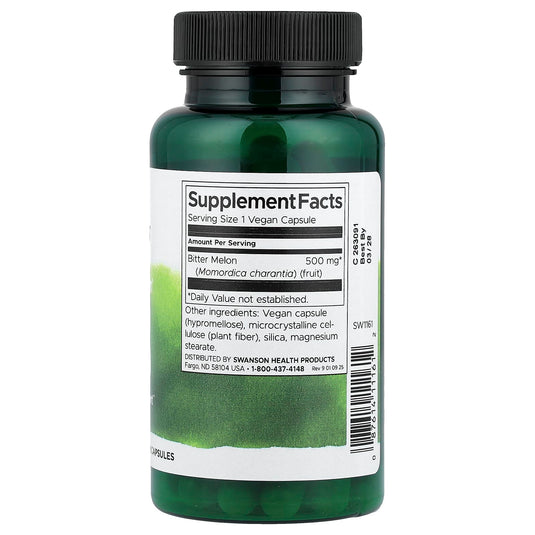 Bitter Melon (Pepene Amar), 500mg, Swanson, 60 capsule SW1161