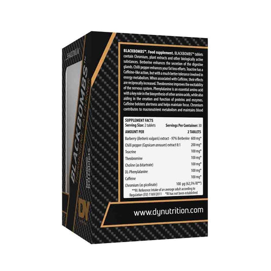 Black Bombs Fat Burner, Dorian Yates, 60 tablete