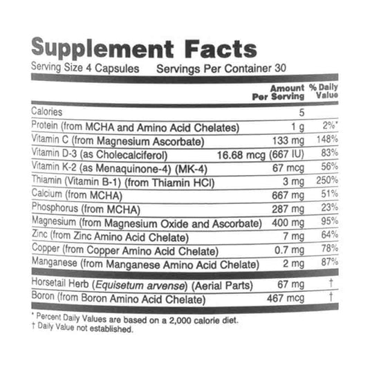 Bone Strength (Oase Puternice), Now Foods, 120 capsule